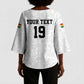 Custom World Football 2026 Ghana Kimono Sleeve Blouse Black Stars Rise with White Adinkra Pattern