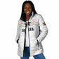 Custom World Football 2026 Ghana Padded Jacket Black Stars Rise with White Adinkra Pattern