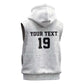 Custom World Football 2026 Ghana Sleeveless Zip Hoodie Black Stars Rise with White Adinkra Pattern
