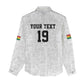 Custom World Football 2026 Ghana Women Casual Shirt Black Stars Rise with White Adinkra Pattern
