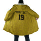 Custom World Football 2026 Ghana Cloak Black Stars Rise with Yellow Adinkra Pattern
