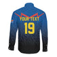 Custom World Football 2026 DR Congo Long Sleeve Button Shirt Les Leopards Coupe du Monde Glory