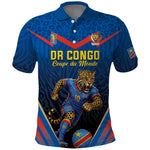 Custom World Football 2026 DR Congo Polo Shirt Les Leopards Coupe du Monde Glory