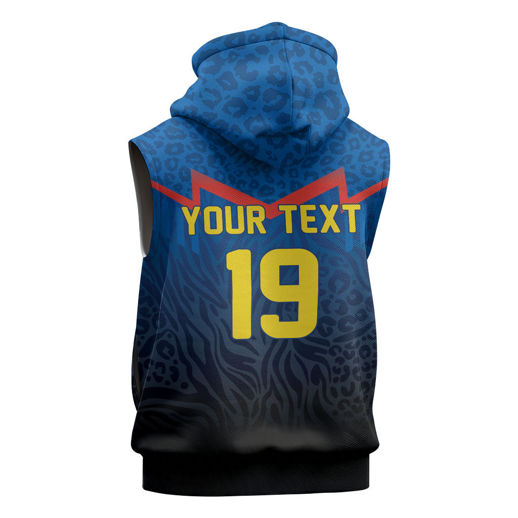 Custom World Football 2026 DR Congo Sleeveless Hoodie Les Leopards Coupe du Monde Glory