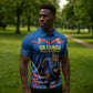 Custom World Football 2026 DR Congo Zipper Polo Shirt Les Leopards Coupe du Monde Glory