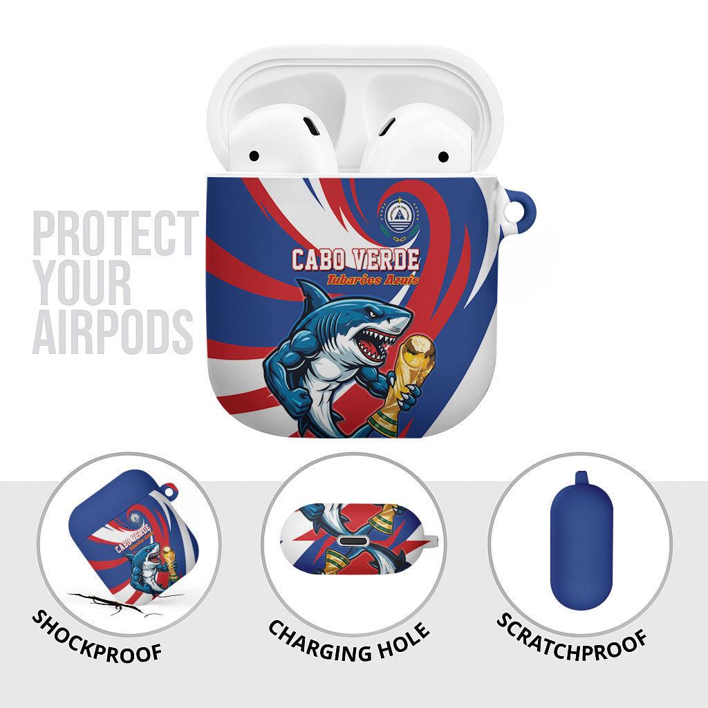 World Football 2026 Cabo Verde AirPods Case Blue Shark Champions Trophy