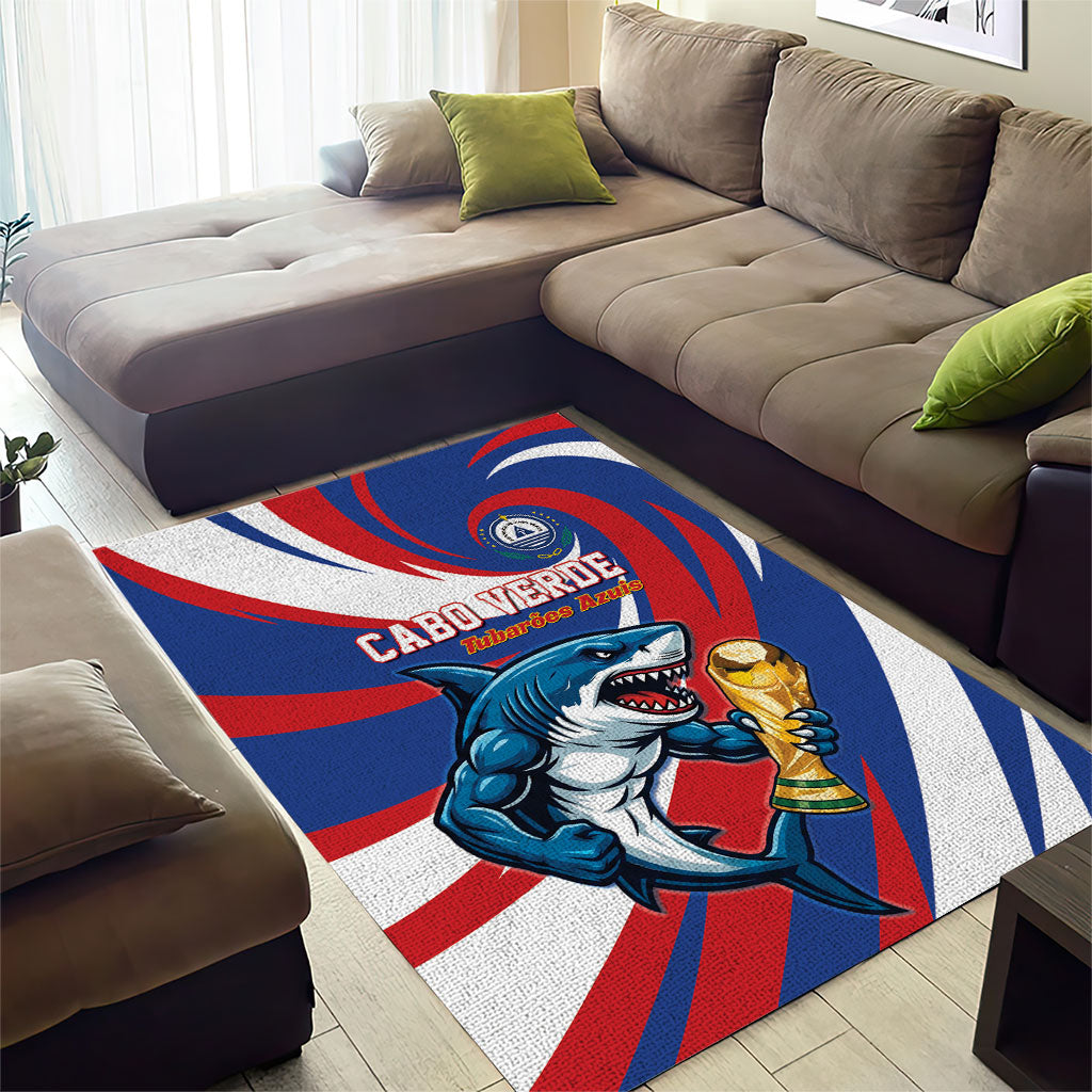 World Football 2026 Cabo Verde Area Rug Blue Shark Champions Trophy