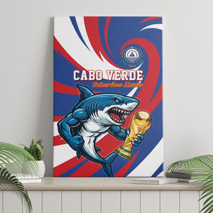 World Football 2026 Cabo Verde Canvas Wall Art Blue Shark Champions Trophy