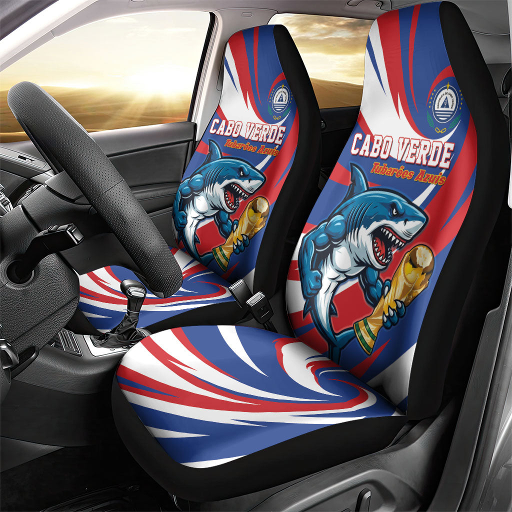 World Football 2026 Cabo Verde Car Seat Cover Blue Shark Champions Trophy