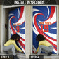 Custom World Football 2026 Cabo Verde Door Cover Blue Shark Champions Trophy