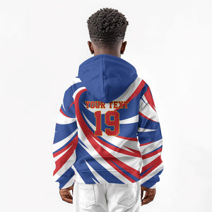Custom World Football 2026 Cabo Verde Kid Hoodie Blue Shark Champions Trophy