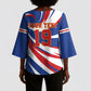 Custom World Football 2026 Cabo Verde Kimono Sleeve Blouse Blue Shark Champions Trophy