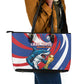 World Football 2026 Cabo Verde Leather Tote Bag Blue Shark Champions Trophy