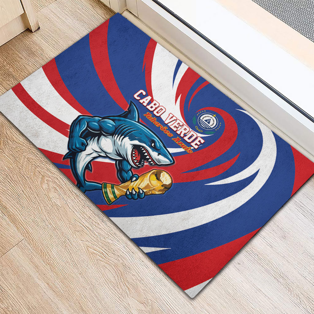 World Football 2026 Cabo Verde Rubber Doormat Blue Shark Champions Trophy