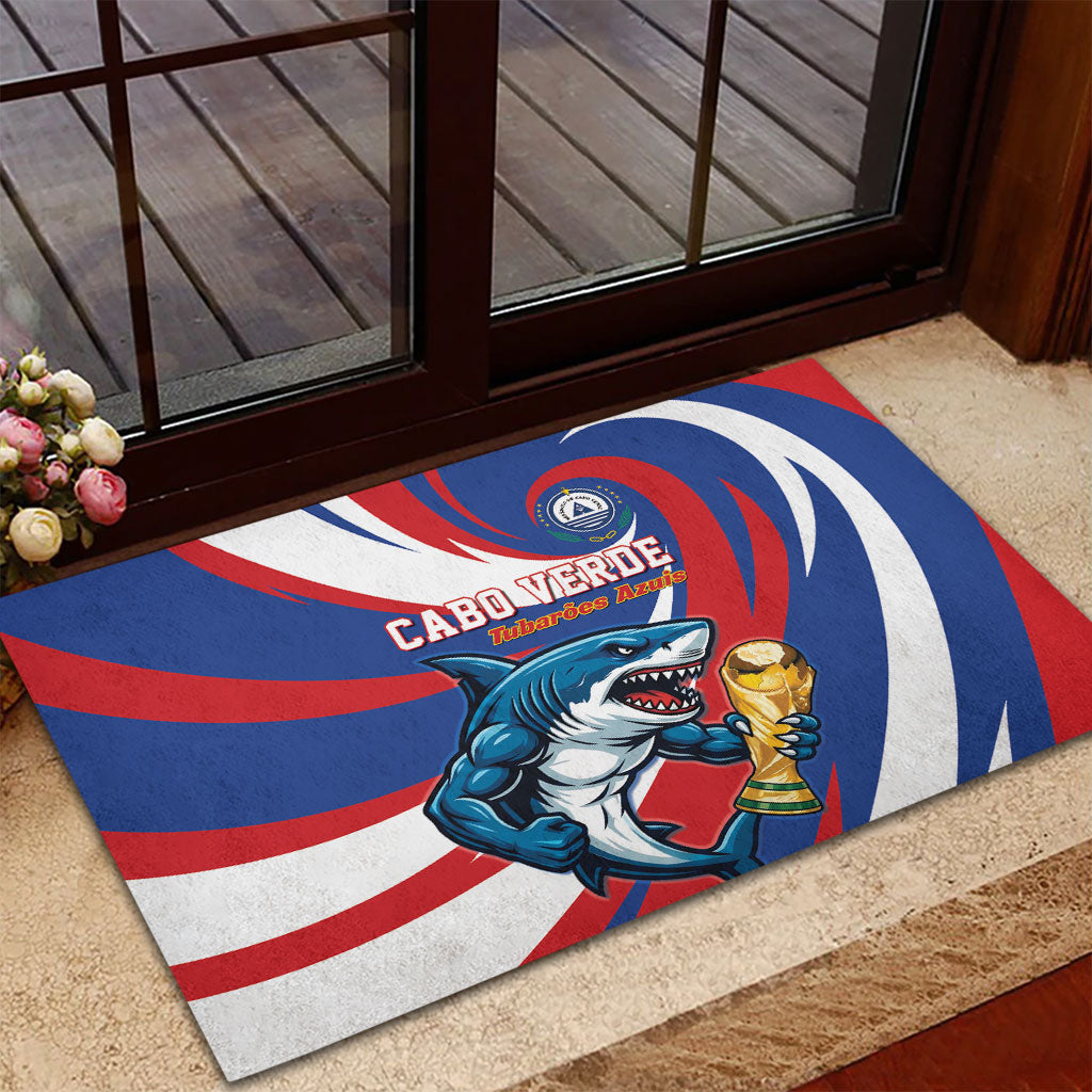 World Football 2026 Cabo Verde Rubber Doormat Blue Shark Champions Trophy
