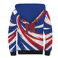 Custom World Football 2026 Cabo Verde Sherpa Hoodie Blue Shark Champions Trophy
