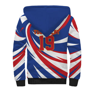 Custom World Football 2026 Cabo Verde Sherpa Hoodie Blue Shark Champions Trophy