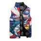 Custom World Football 2026 Cabo Verde Sleeveless Puffer Jacket Blue Shark Champions Trophy