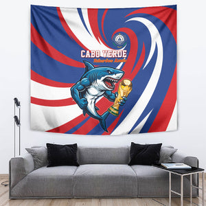 World Football 2026 Cabo Verde Tapestry Blue Shark Champions Trophy