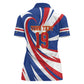 Custom World Football 2026 Cabo Verde Women Polo Shirt Blue Shark Champions Trophy