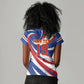 Custom World Football 2026 Cabo Verde Women V-Neck T-Shirt Blue Shark Champions Trophy