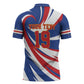 Custom World Football 2026 Cabo Verde Zipper Polo Shirt Blue Shark Champions Trophy