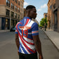 Custom World Football 2026 Cabo Verde Zipper Polo Shirt Blue Shark Champions Trophy