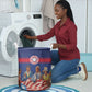 Liberia Flag Day Laundry Basket Lone Star Heritage Pride