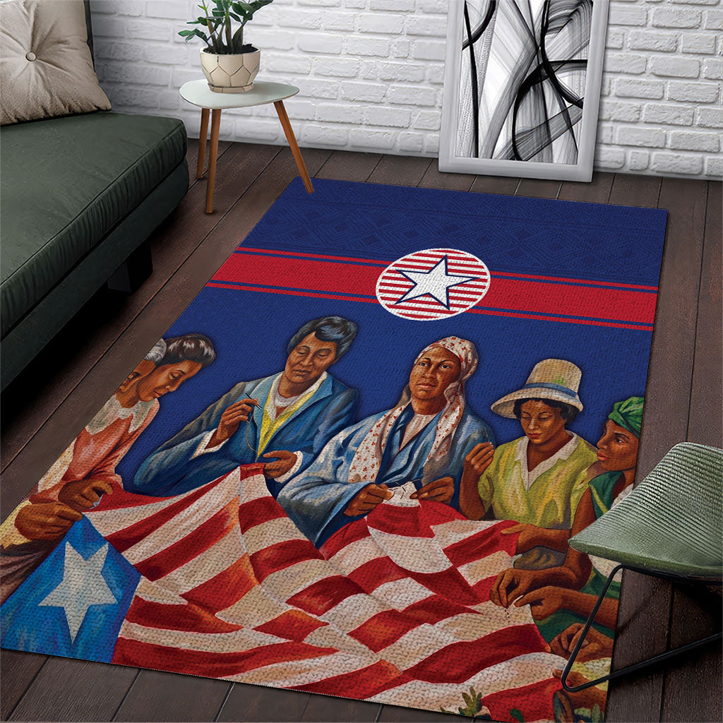 Liberia Flag Day Area Rug Lone Star Heritage Pride