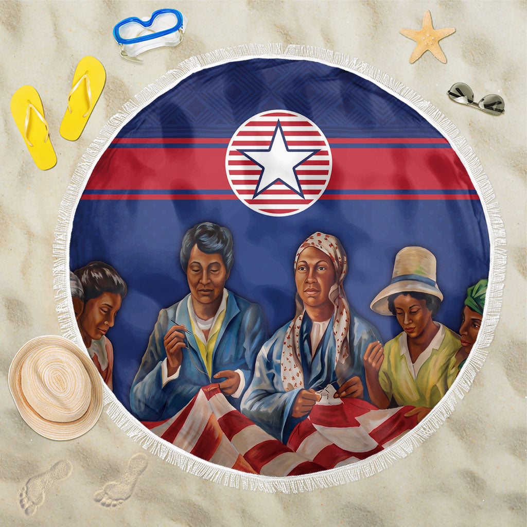 Liberia Flag Day Beach Blanket Lone Star Heritage Pride