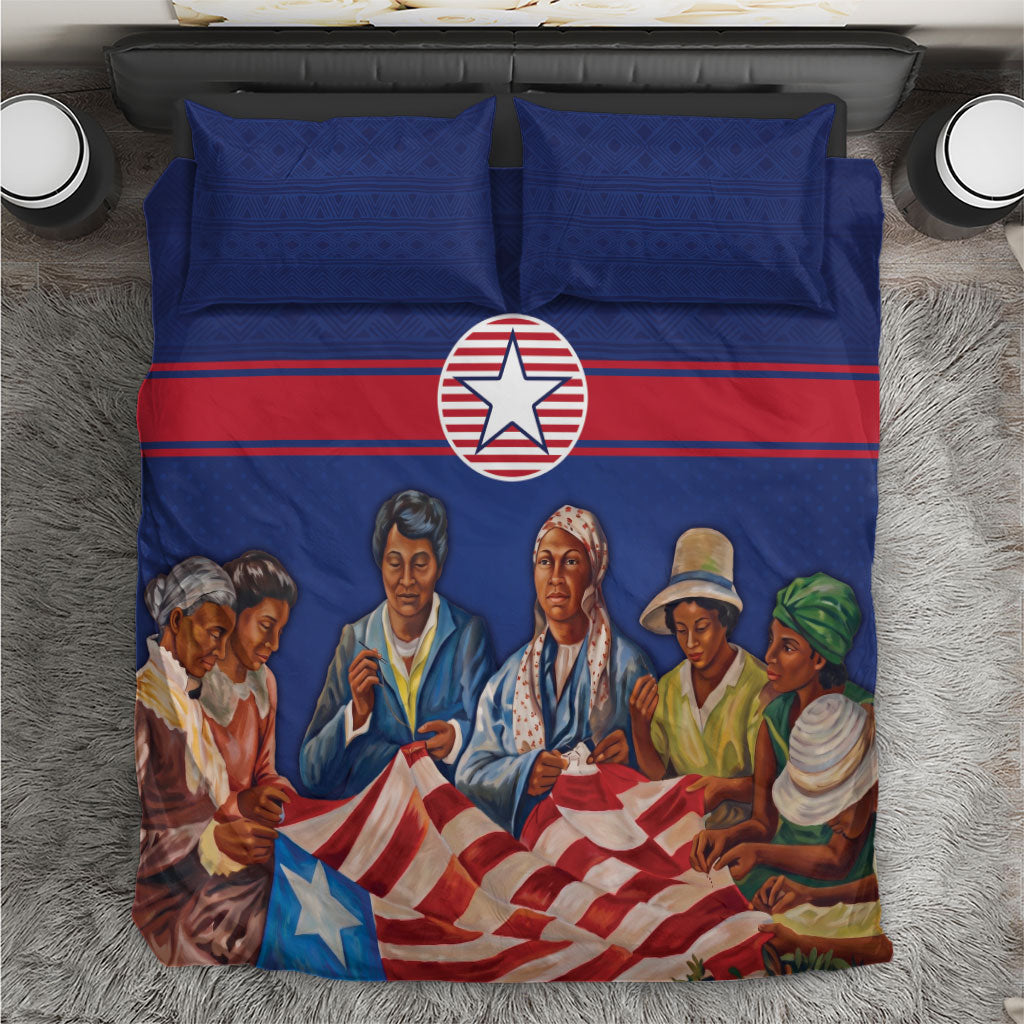 Liberia Flag Day Bedding Set Lone Star Heritage Pride