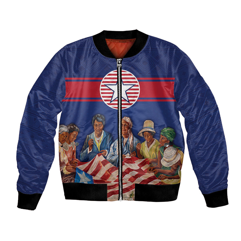 Liberia Flag Day Bomber Jacket Lone Star Heritage Pride