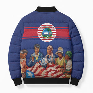 Liberia Flag Day Bomber Puffer Jacket Lone Star Heritage Pride