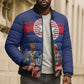 Liberia Flag Day Bomber Puffer Jacket Lone Star Heritage Pride