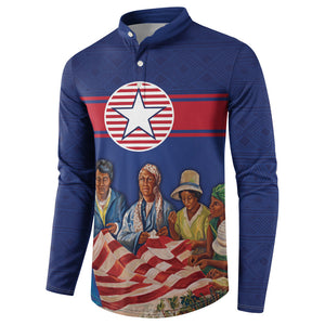 Liberia Flag Day Button Sweatshirt Lone Star Heritage Pride