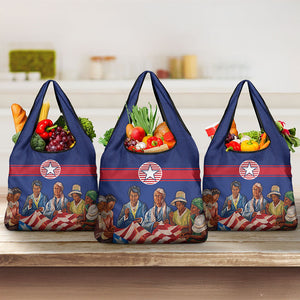 Liberia Flag Day Grocery Bag Lone Star Heritage Pride