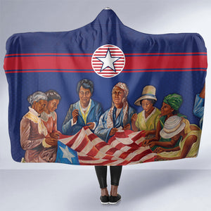 Liberia Flag Day Hooded Blanket Lone Star Heritage Pride