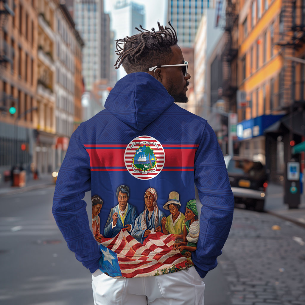 Liberia Flag Day Hoodie Lone Star Heritage Pride