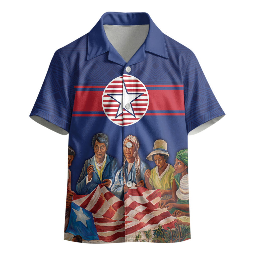 Liberia Flag Day Kid Hawaiian Shirt Lone Star Heritage Pride