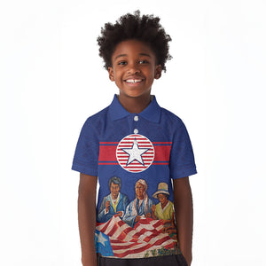 Liberia Flag Day Kid Polo Shirt Lone Star Heritage Pride