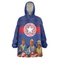 Liberia Flag Day Kid Wearable Blanket Hoodie Lone Star Heritage Pride