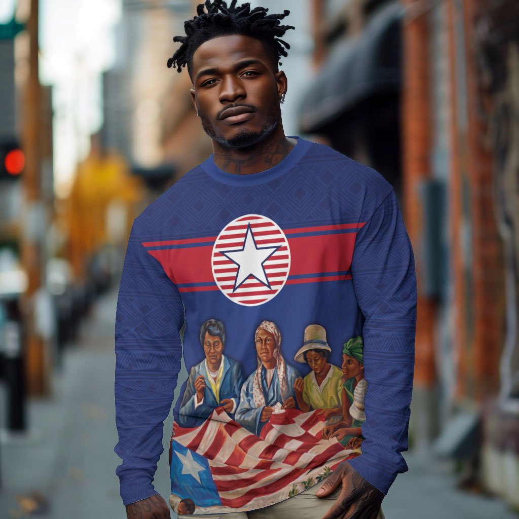 Liberia Flag Day Long Sleeve Shirt Lone Star Heritage Pride
