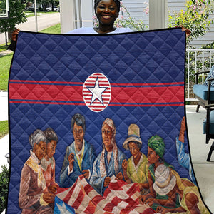 Liberia Flag Day Quilt Lone Star Heritage Pride