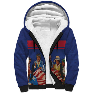 Liberia Flag Day Sherpa Hoodie Lone Star Heritage Pride