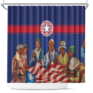 Liberia Flag Day Shower Curtain Lone Star Heritage Pride
