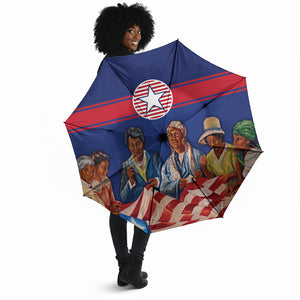 Liberia Flag Day Umbrella Lone Star Heritage Pride