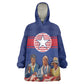 Liberia Flag Day Wearable Blanket Hoodie Lone Star Heritage Pride