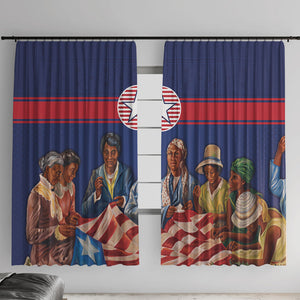 Liberia Flag Day Window Curtain Lone Star Heritage Pride