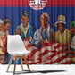 Liberia Flag Day Window Curtain Lone Star Heritage Pride