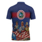 Liberia Flag Day Zipper Polo Shirt Lone Star Heritage Pride